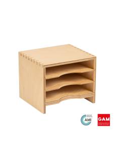 Cabinet pour cartes des formes de feuilles - GAM Montessori - 1MM21110