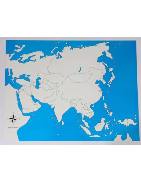 Carte de contrôle de l'Asie