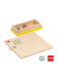 Table de la multiplication avec perles - GAM Montessori - 1MM123