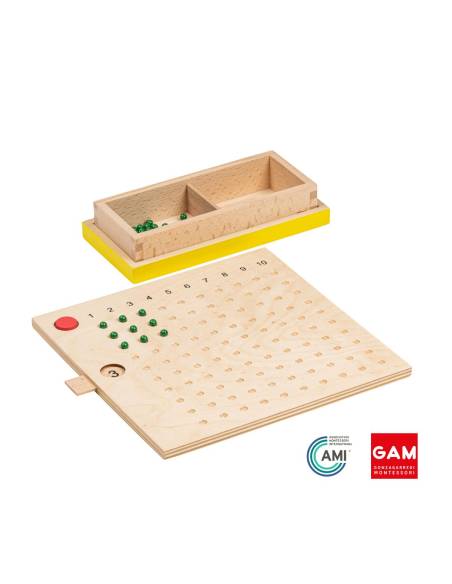Table de la multiplication avec perles - GAM Montessori - 1MM123