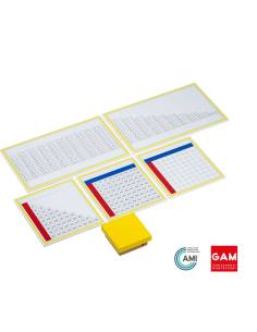 Tables de mémorisation de la multiplication - GAM Montessori - 1MM124 2