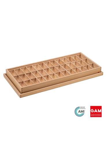 Boîte en bois pour alphabet international imprimé - GAM Montessori - 1MM05510