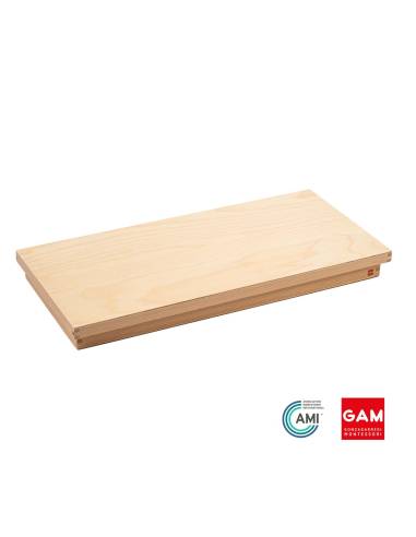 Boîte en bois pour alphabet international imprimé - GAM Montessori - 1MM05510