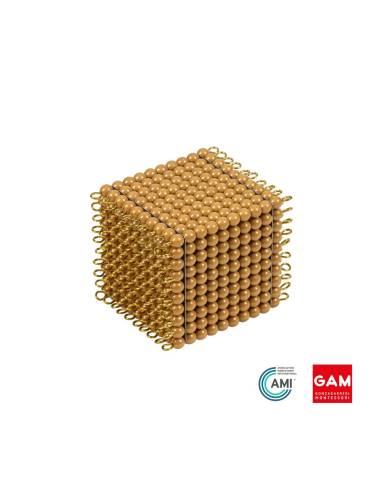 Cube de 1000 perles Nylon - GAM Montessori - 1MM0901