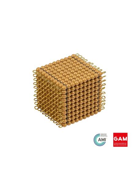 Cube de 1000 perles Nylon - GAM Montessori - 1MM0901