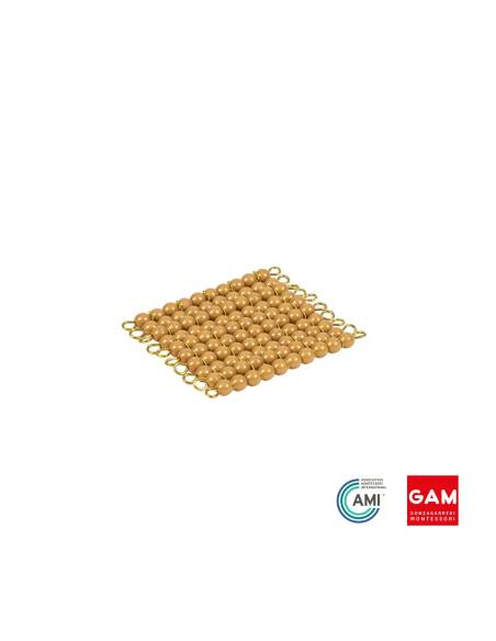 Carré de 100 perles Nylon - GAM Montessori - 1MM0891