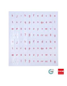 Alphabet international imprimé : rouge - GAM Montessori - 1MM0551 2