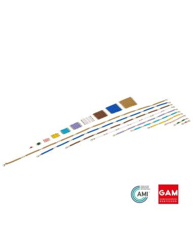 Chaînes courtes perles en Nylon - GAM Montessori - 1MM1102