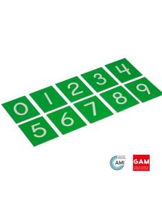 Chiffres rugueux : version US - GAM Montessori - 1MM0831US