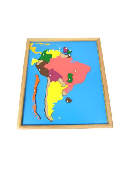 Puzzle de l’Amérique du Sud Montessori – découverte sensorielle des pays dès 3 ans
