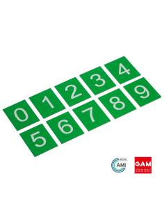 Chiffres rugueux : version internationale - GAM Montessori - 1MM0831