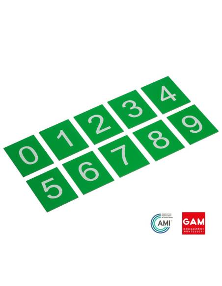 Chiffres rugueux : version internationale - GAM Montessori - 1MM0831