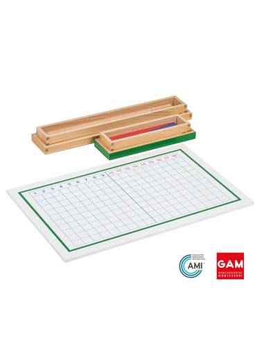 Tableau de la soustraction et réglettes - GAM Montessori - 1MM120
