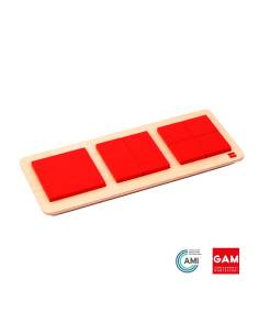 Encastrement des carrés et rectangles - GAM Montessori - 1MM274