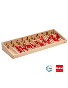 Boite des Fuseaux : version internationale - GAM Montessori - 1MM084