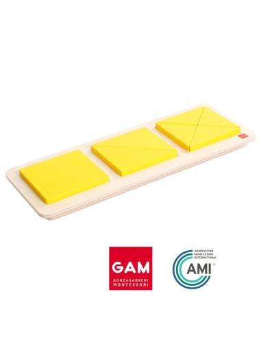 Encastrement des carrés et triangles - GAM Montessori - 1MM273