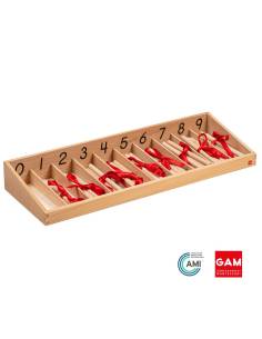Boite des fuseaux : version US - GAM Montessori - 1MM084US