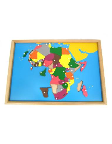 Puzzle de l’Afrique Montessori – découverte des pays et régions dès 3 ans