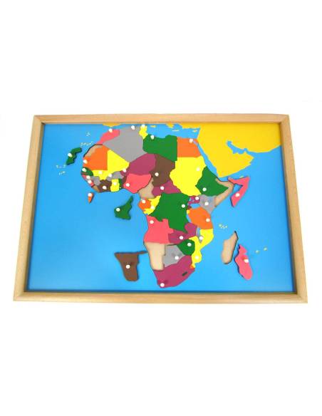 Puzzle de l’Afrique Montessori – découverte des pays et régions dès 3 ans