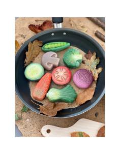 Légumes sensoriel en pierre - Yellow Doord - YD1135 pour jeu libre, imitation et langage. 2