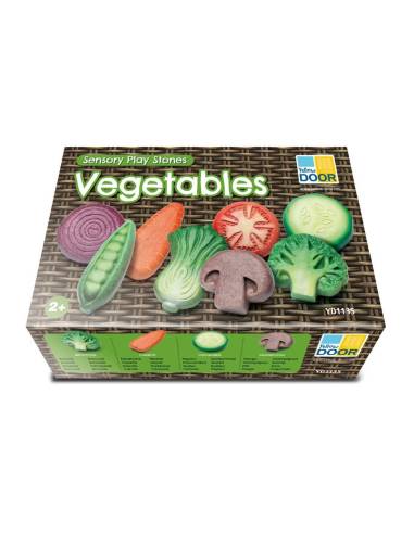 Légumes sensoriel en pierre - Yellow Doord - YD1135 pour jeu libre, imitation et langage.
