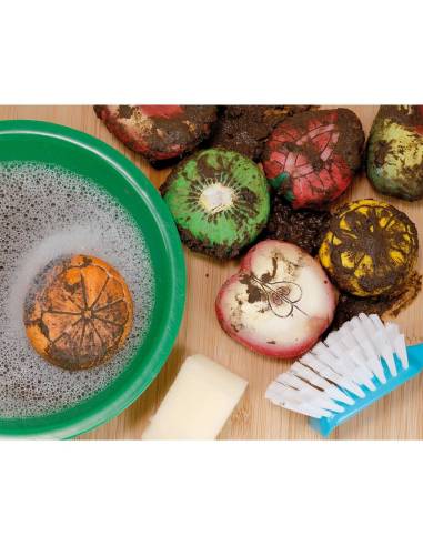 Fruits sensoriels en pierre - yellow door - YD1134 pour jeu libre, imitation et langage.