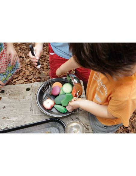 Fruits sensoriels en pierre - yellow door - YD1134 pour jeu libre, imitation et langage.