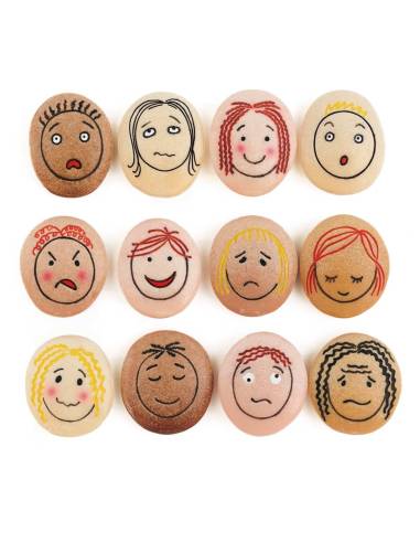 Pierres sensorielles Les Emotions - Yellow Door - YD1021 - pour identifier et comprendre les émotions.