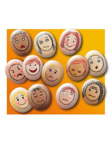 Pierres sensorielles Les Emotions - Yellow Door - YD1021 - pour identifier et comprendre les émotions.