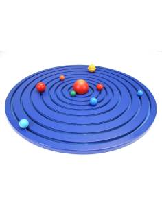 Système solaire Montessori en bois coloré pour découvrir les planètes