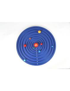 Système solaire Montessori en bois coloré pour découvrir les planètes 2