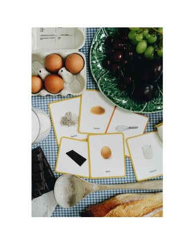 Mini-Mondy : Cuisine et Aliments - Observe Edition -Imagier Montessori dédié au vocabulaire de la cuisine.