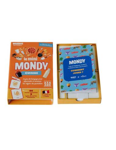 Mini-Mondy : Cuisine et Aliments - Observe Edition -Imagier Montessori dédié au vocabulaire de la cuisine.