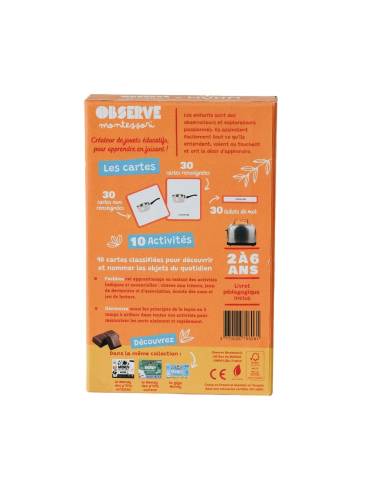 Mini-Mondy : Cuisine et Aliments - Observe Edition -Imagier Montessori dédié au vocabulaire de la cuisine.