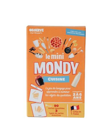 Mini-Mondy : Cuisine et Aliments - Observe Edition -Imagier Montessori dédié au vocabulaire de la cuisine.