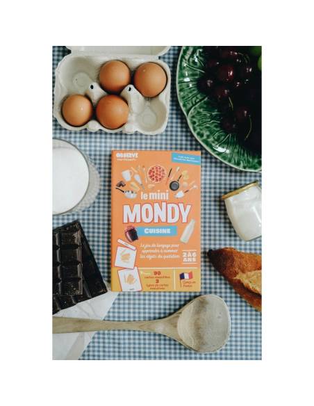 Mini-Mondy : Cuisine et Aliments - Observe Edition -Imagier Montessori dédié au vocabulaire de la cuisine.