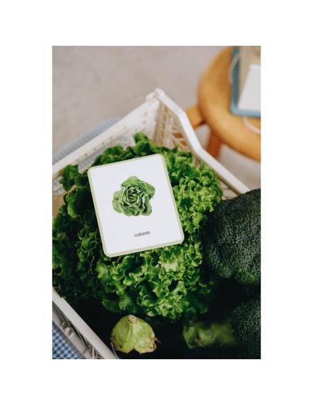 Mini-Mondy : Fruits et Légumes - Montessori Edition - Coffret Montessori pour vocabulaire des fruits et légumes.