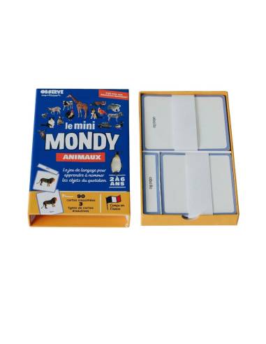 Mini-Mondy Animaux – Observe Éditions – Coffret vocabulaire pour découvrir les animaux dès 2 ans.