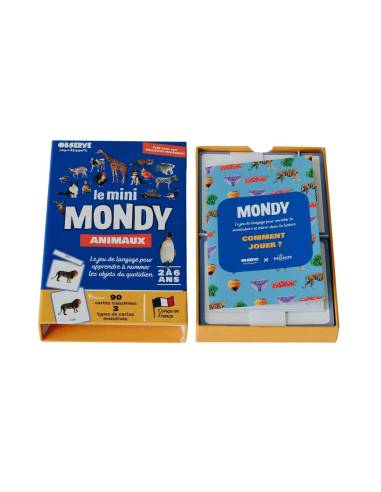 Mini-Mondy Animaux – Observe Éditions – Coffret vocabulaire pour découvrir les animaux dès 2 ans.