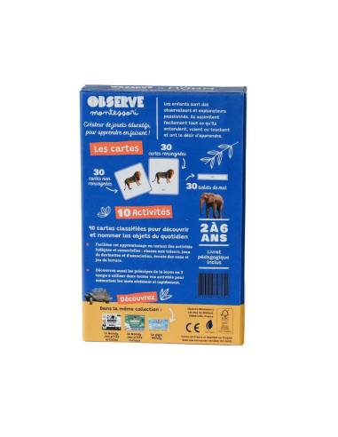 Mini-Mondy Animaux – Observe Éditions – Coffret vocabulaire pour découvrir les animaux dès 2 ans.