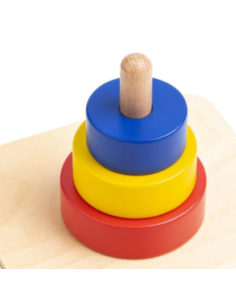 Trois disques sur tige verticale - GAM Montessori - 1MM286 2