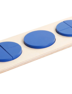 Encastrement en bois des cercles fractionnés - GAM Montessori - 1MM272 2
