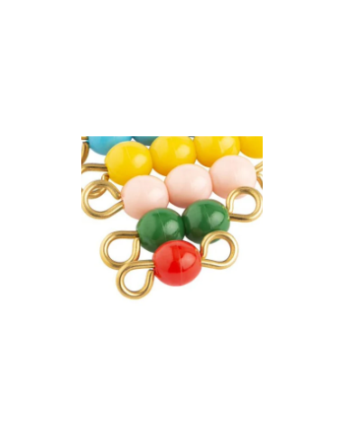 Escalier de perles colorées 1 à 9 - GAM Montessori