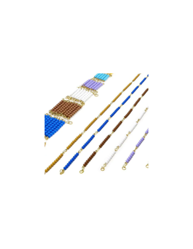 chaines courtes perles en nylon