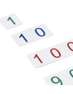 Petites cartes des symboles en plastique de 1 à 9000 - GAM Montessori - 1MM0981 2