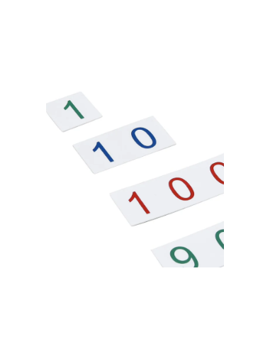 Petites cartes des symboles en plastique de 1 à 9000