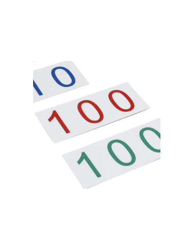 Grandes cartes des symboles en plastique de 1 à 1000