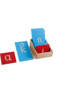 Lettres rugueuses européennes minuscules cursives avec boite - GAM Montessori - 1MM0521 2