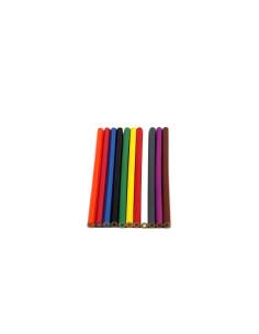 11 crayons de couleurs Montessori en bois 2
