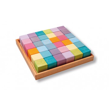 36 cubes pastel
